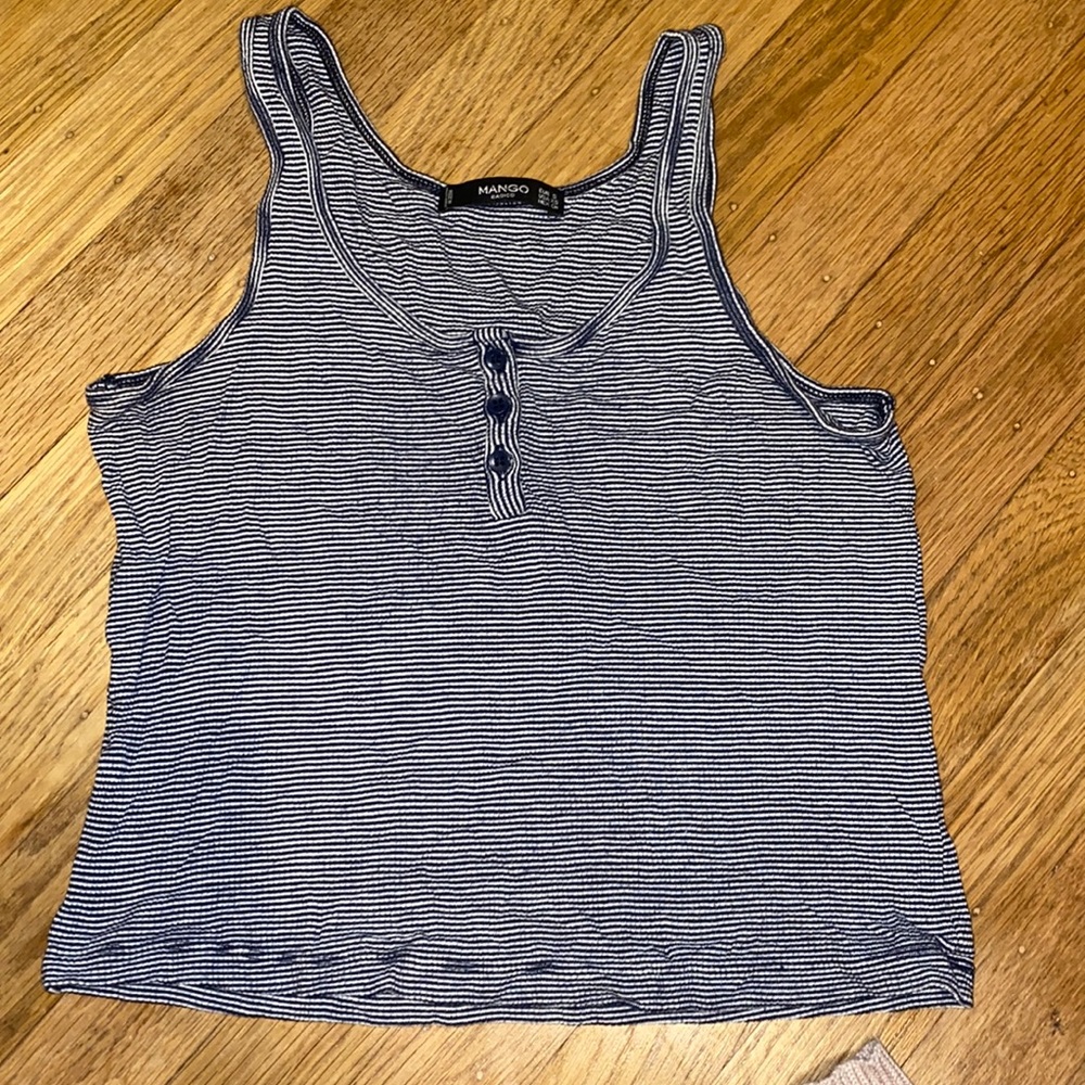 Navy&White Striped tank top